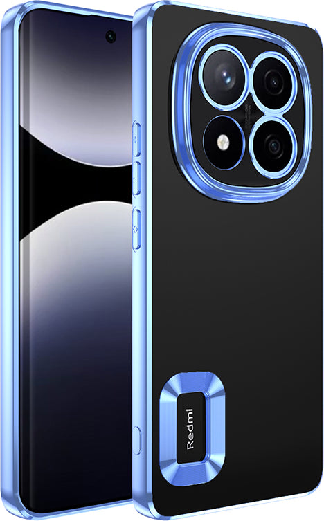 Redmi Note 14 Pro 4g Kılıf Kamera Korumalı Logo Gösteren Mnc Omega Kapak - Sierra Mavi