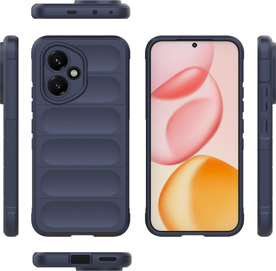 Honor 400 Kılıf Esnek Tpu Oyuklu Arka Yüzey Tasarımlı Mnc Etnik Silikon Kapak - Koyu Yeşil