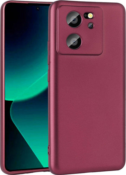 Xiaomi Mi 13T Kılıf Mnc Premier Silikon Kapak-Mürdüm