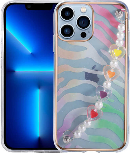iPhone 13 Pro Kılıf Mnc Pilla Kapak-Pembe-Yeşil