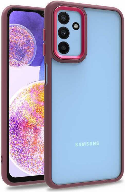 Galaxy M23 Kılıf Mnc Flora Kapak-Kırmızı