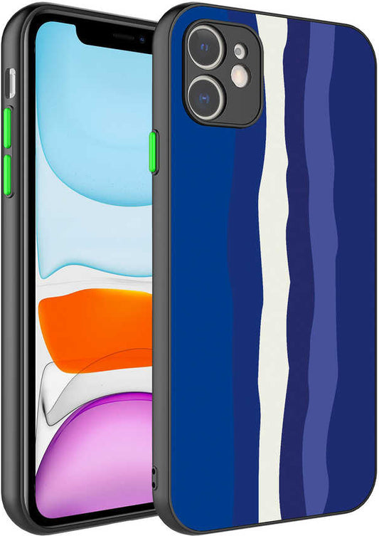iPhone 11 Kılıf Kamera Korumalı Renkli Temperli Mnc X-Cam Kapak-No6