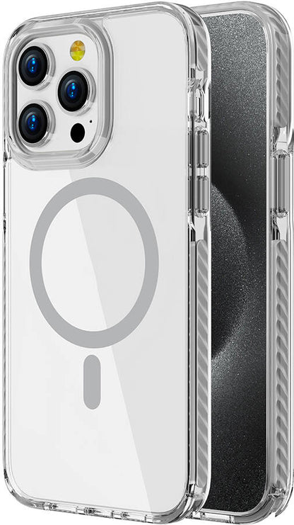Apple iPhone 14 Pro Kılıf Magsafe Şarj Özellikli Airbagli Takılabilir Askı Aparatlı Mnc Nana Kapak-Gri
