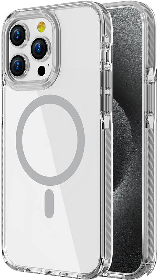 Apple iPhone 14 Pro Kılıf Magsafe Şarj Özellikli Airbagli Takılabilir Askı Aparatlı Mnc Nana Kapak-Gri