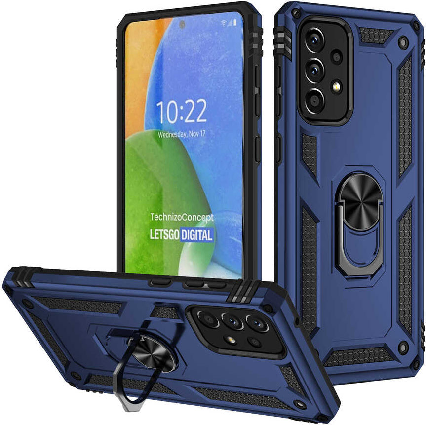 Galaxy A73 Kılıf Mnc Vega Kapak-Mavi