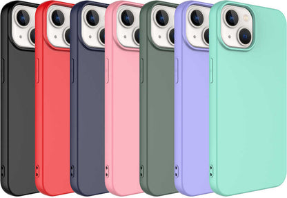 iPhone 14 Plus Kılıf Mnc Mara Laaakan Kapak-Açık Yeşil