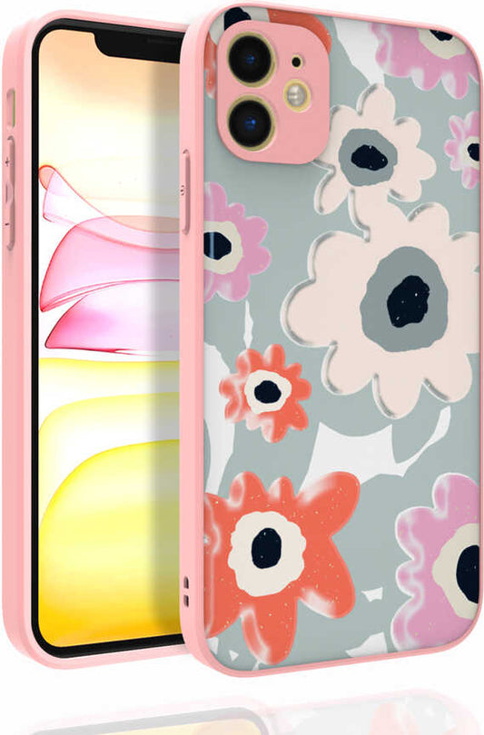 iPhone 11 Kılıf Desenli Kamera Korumalı Parlak Mnc Nora Kapak-No5