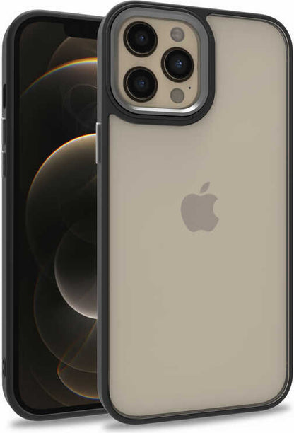 iPhone 12 Pro Max Uyumlu Mnc Flora Kapak-Siyah