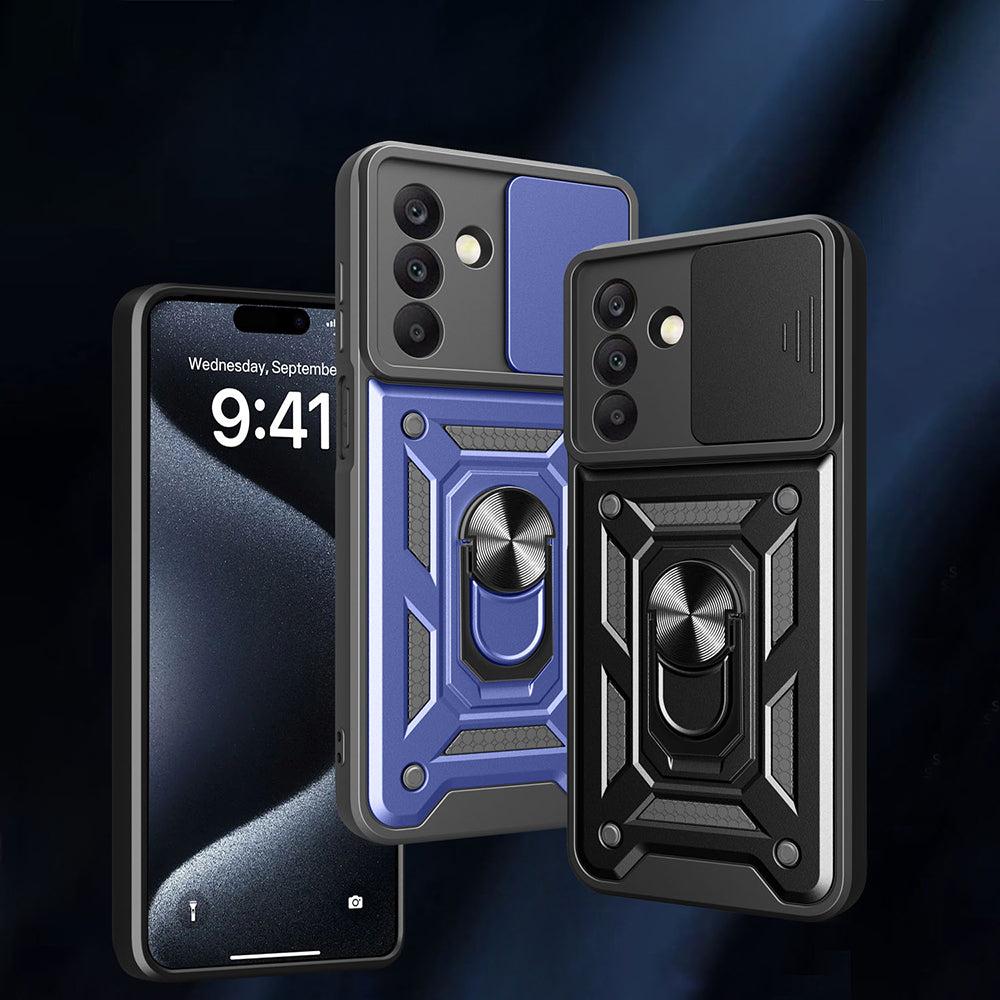 Galaxy A26 Kılıf Magnetik Standlı Kamera Korumalı Mnc Sürgülü Vega Kapak -115437