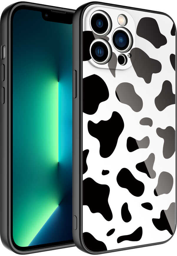 iPhone 12 Pro Kılıf Kamera Korumalı Desenli Sert Silikon Mnc Epoksi Kapak-No7