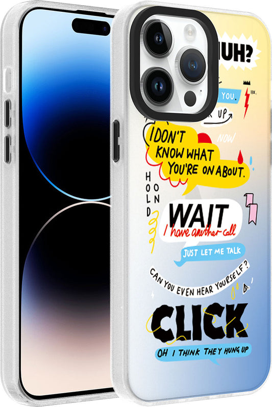Apple iPhone 14 Pro Kılıf Desenli Mnc Dragon Sert Kapak-Kelimeler