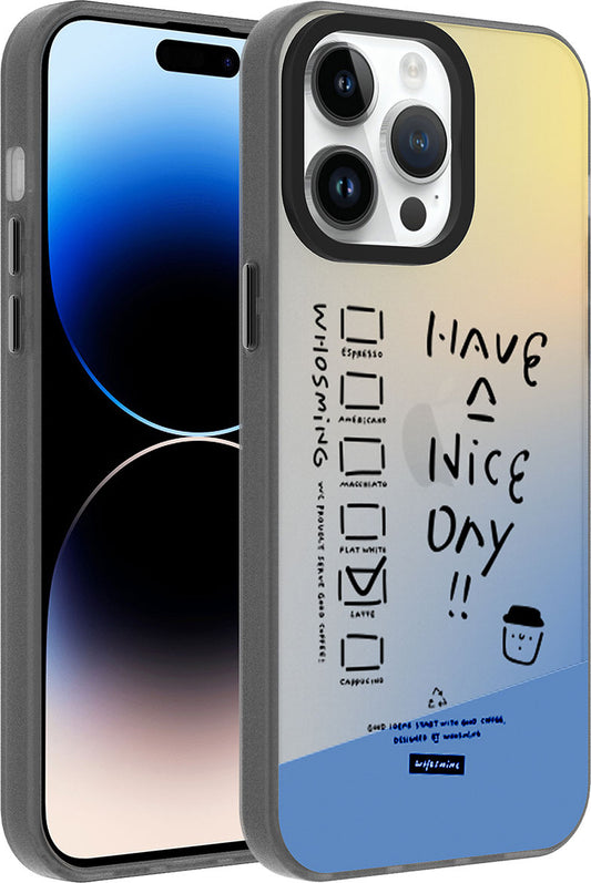 Apple iPhone 14 Pro Max Kılıf Desenli Mnc Dragon Sert Kapak-Have