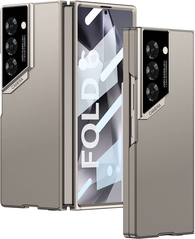Galaxy Z Fold 6 Kılıf Ultra Ince Kamera Korumalı Sert Rubber Mnc 3. Seri Procase Kapak-Titanyum-Gri