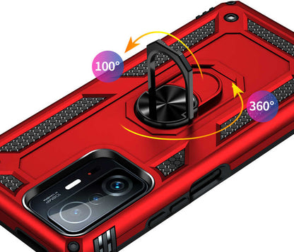 Xiaomi Mi 11T 5g Kılıf Mnc Vega Kapak-Kırmızı