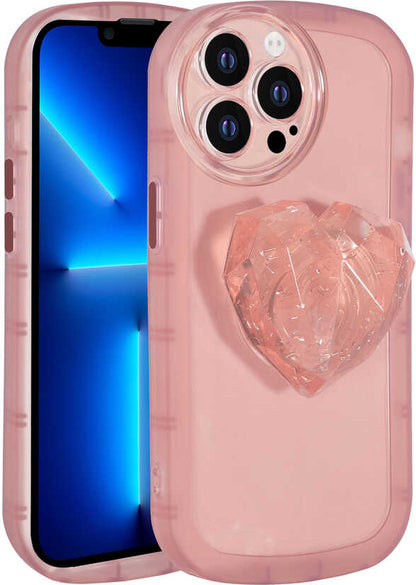 iPhone 13 Pro Kılıf Kamera Korumalı Pop Soketli Renkli Mnc Ofro Kapak-Pembe