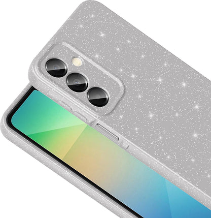 Galaxy A16 Kılıf Kamera Korumalı Simli Lüks Mnc Koton Kapak - Lila
