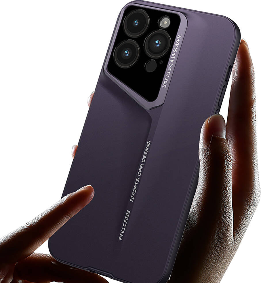 Apple iPhone 14 Pro Max Kılıf Ultra Ince Kamera Korumalı Sert Rubber Mnc Procase Kapak-Siyah