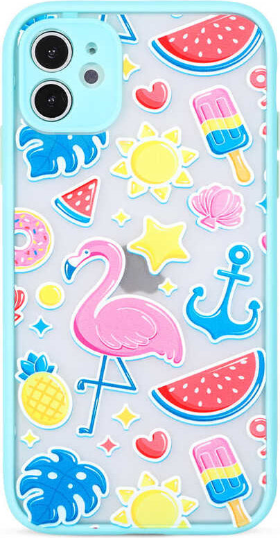 iPhone 12 Uyumlu Mnc Fily Kapak-Turkuaz