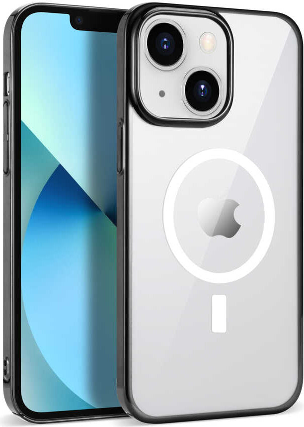 iPhone 14 Plus Uyumlu Mnc Wireless Şarj Özellikli Pixel Magsafe Kapak-Derin Mor