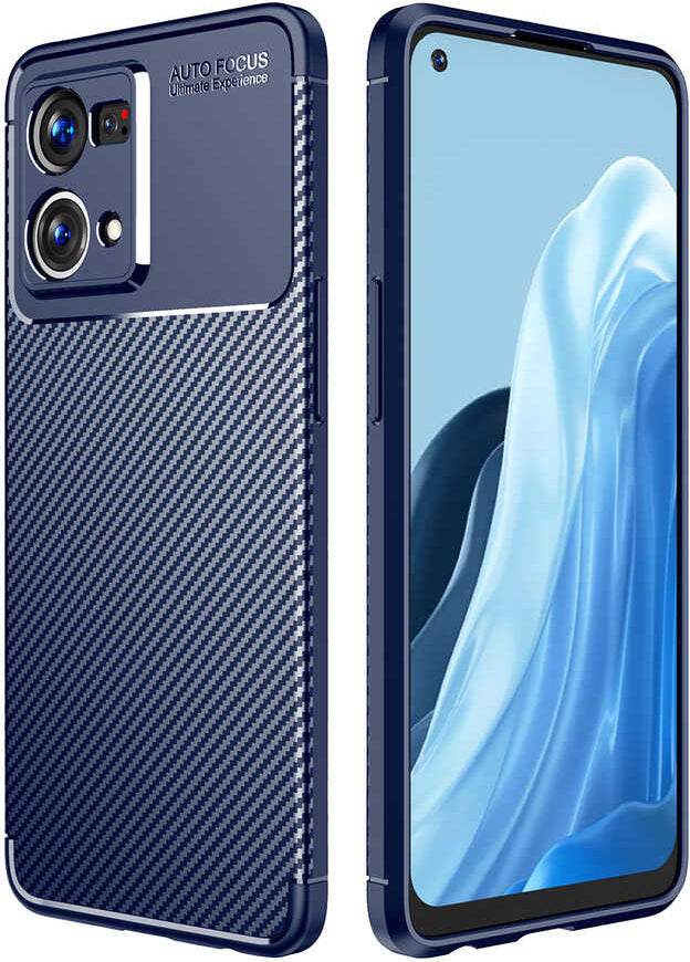 Oppo Reno 7 4g Kılıf Mnc Negro Silikon Kapak-Lacivert
