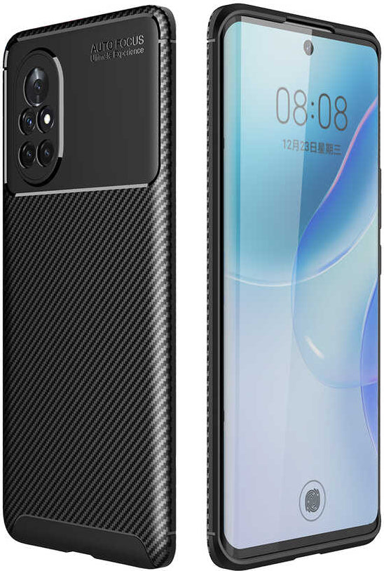 Huawei Nova 8i Kılıf Mnc Negro Silikon Kapak-Siyah