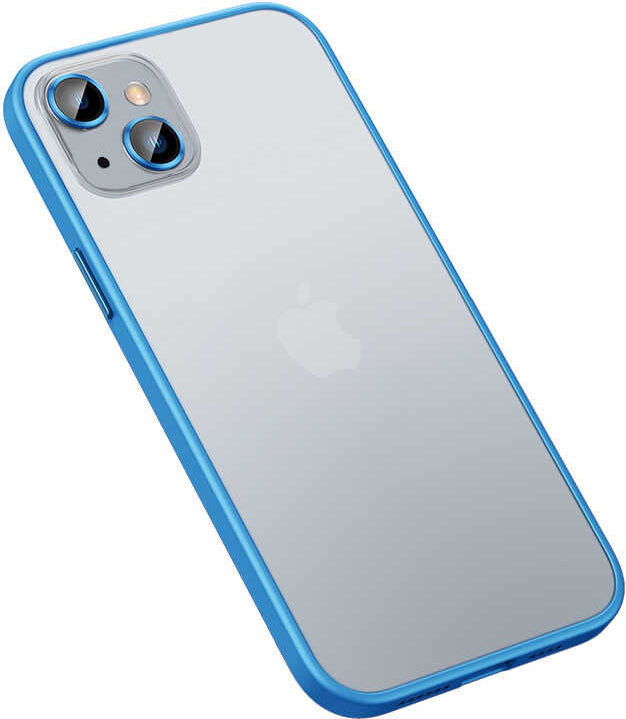 iPhone 13 Uyumlu Mnc Retro Kapak-Mavi