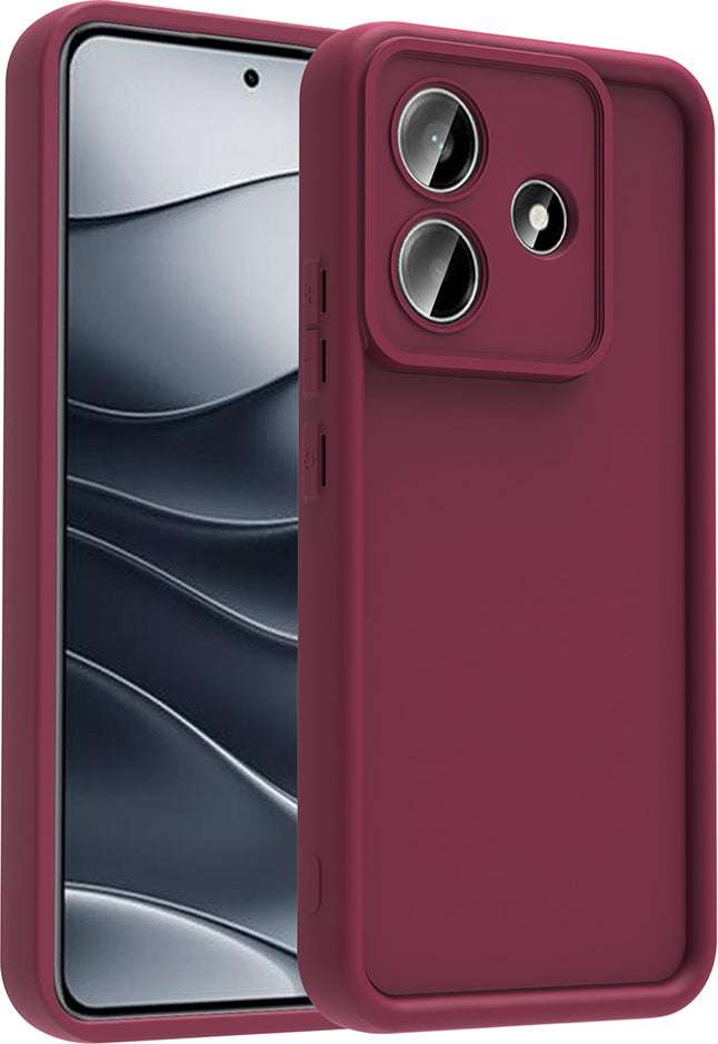 Redmi Note 14 5g Kılıf Kamera Korumalı Mnc Ananas Kapak - Mürdüm