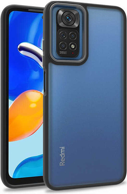 Xiaomi Redmi Note 11 Global Kılıf Mnc Flora Kapak-Siyah