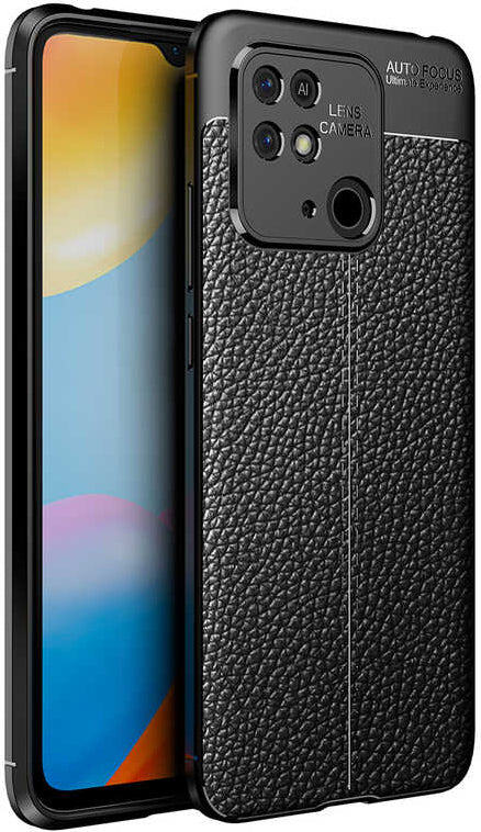 Xiaomi Redmi 10C Kılıf Mnc Niss Silikon Kapak-Siyah