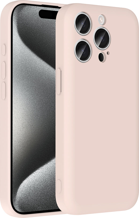 iPhone 15 Pro Max Kılıf Kamera Korumalı Kartlık Hazneli Mnc Vitra Kapak - Pembe