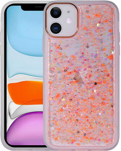 iPhone 11 Uyumlu Figürlü Desenli Işıltılı Sert Mnc Sos Kapak-No5