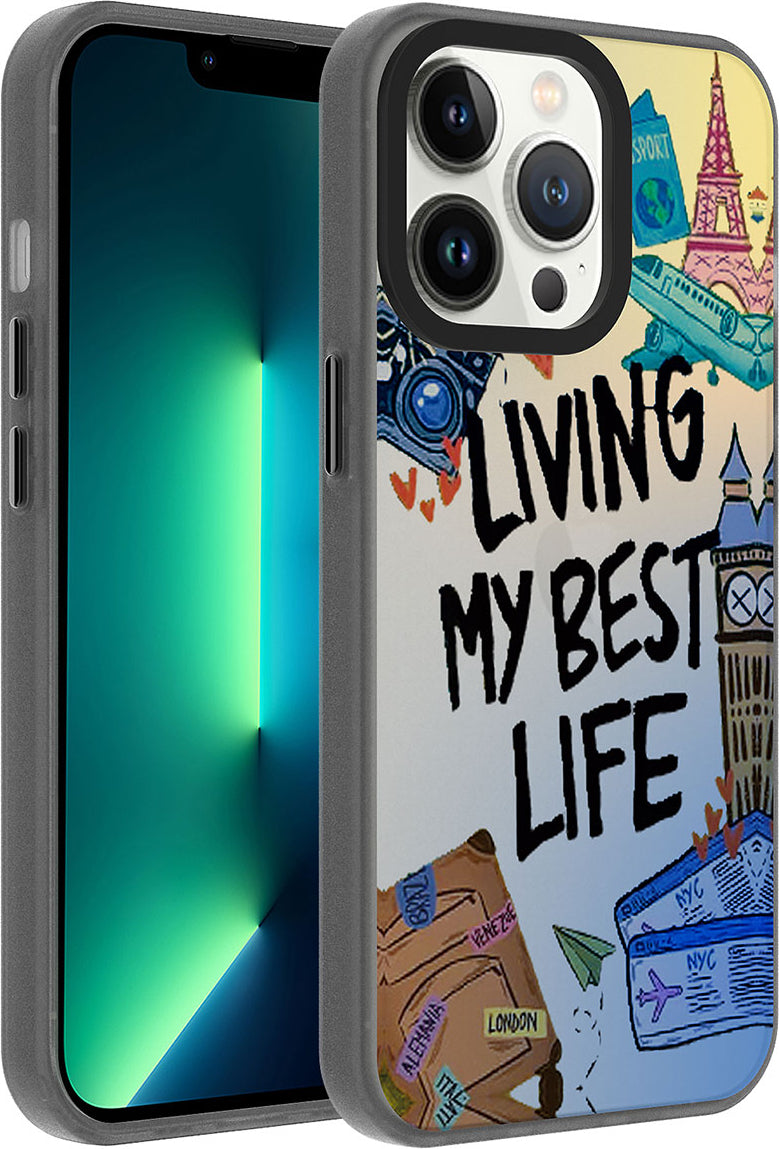 iPhone 13 Pro Max Uyumlu Desenli Mnc Dragon Sert Kapak-Seyahat