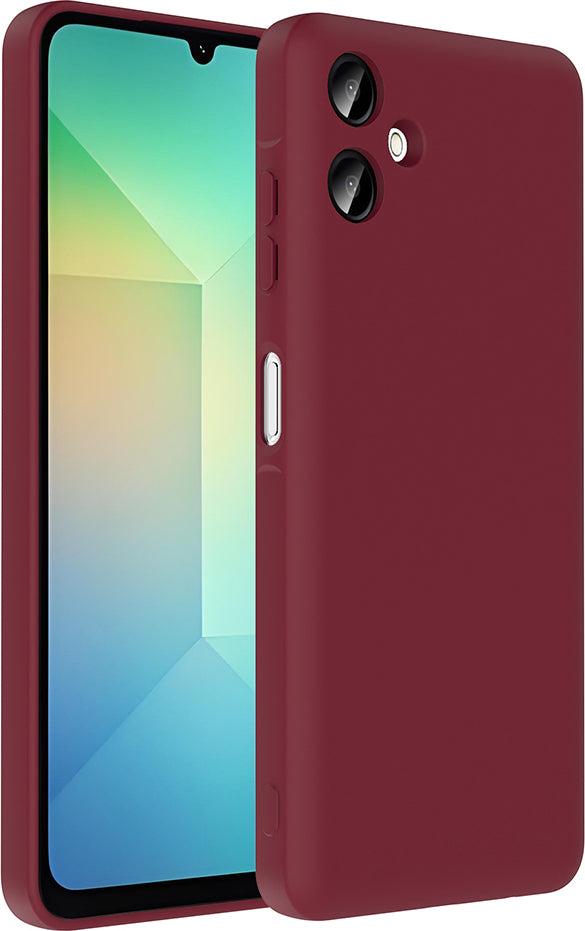 Galaxy A06 Kılıf Kamera Korumalı Kartlık Hazneli Mnc Vitra Kapak - Mürdüm