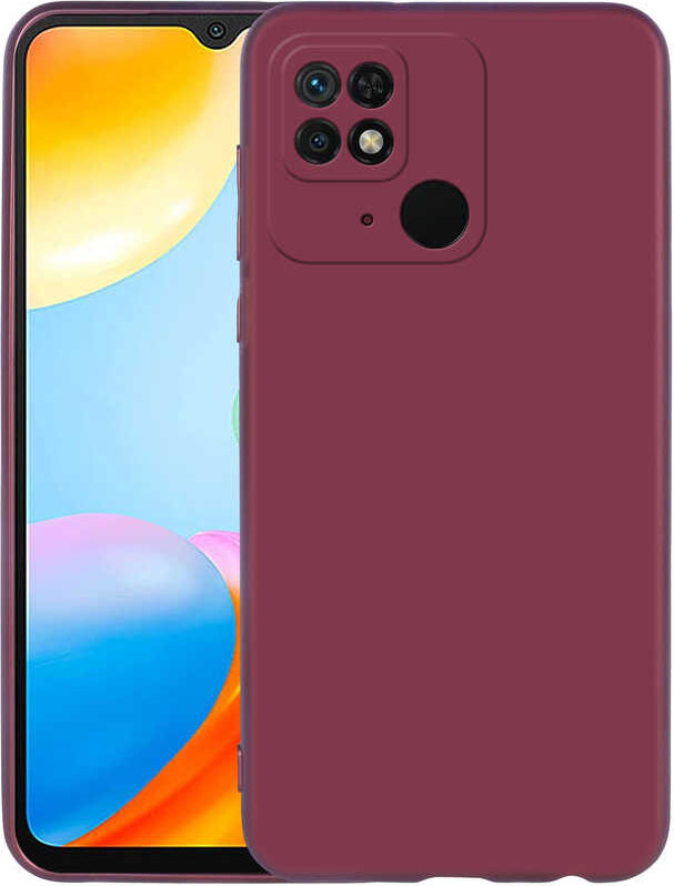 Xiaomi Poco C40 Kılıf Mnc Premier Silikon Kapak-Mürdüm