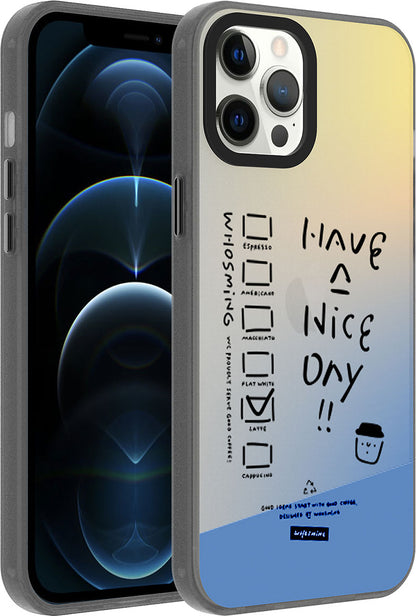 Apple iPhone 12 Pro Max Kılıf Desenli Mnc Dragon Sert Kapak-Have