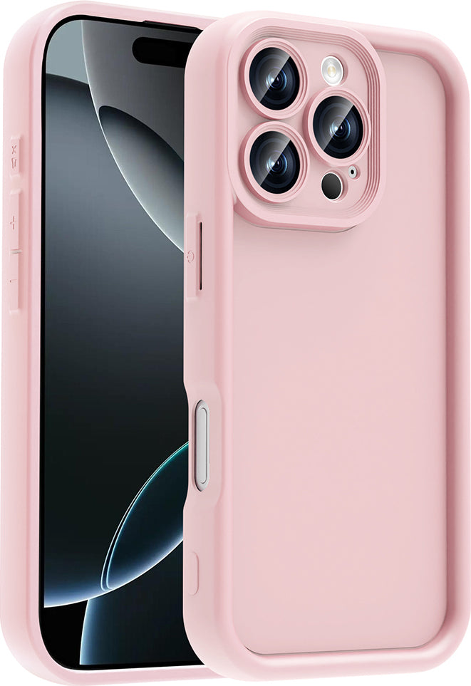 iPhone 16 Pro Max Kılıf Kamera Korumalı Mnc Ananas Kapak - Pembe