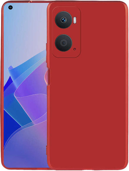 Oppo A76 Kılıf Mnc Premier Silikon Kapak-Kırmızı