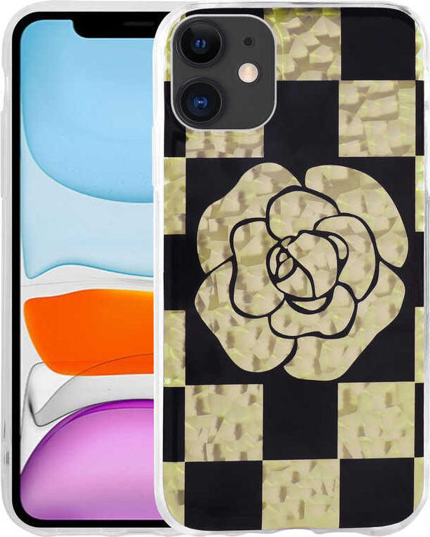 iPhone 11 Uyumlu Desenli Sert Mnc Elnov Kapak-No4