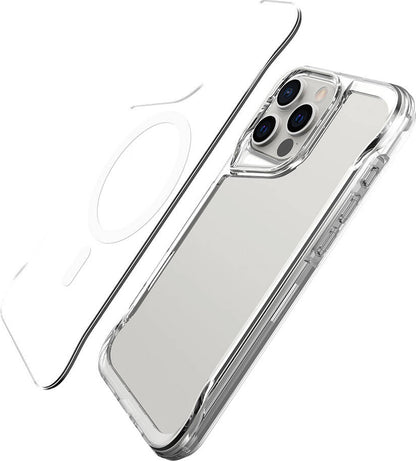Apple iPhone 16 Pro Max Kılıf Mnc Magsafe Şarj Özellikli T-Max Magsafe Kapak-Şeffaf