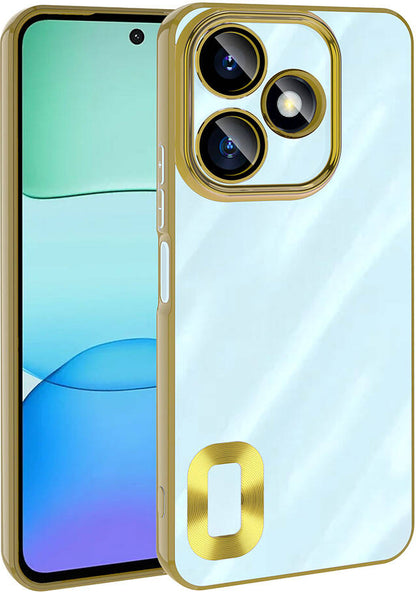 Xiaomi Redmi 13 4g Kılıf Kamera Korumalı Logo Gösteren Mnc Omega Kapak-Gold