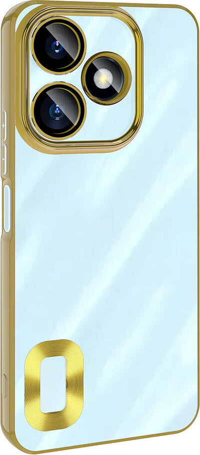 Xiaomi Redmi 13 4g Kılıf Kamera Korumalı Logo Gösteren Mnc Omega Kapak-Gold