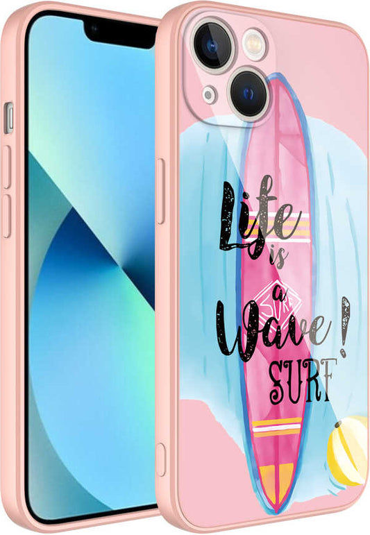 iPhone 13 Uyumlu Kamera Korumalı Desenli Sert Silikon Mnc Epoksi KAPAK-NO10