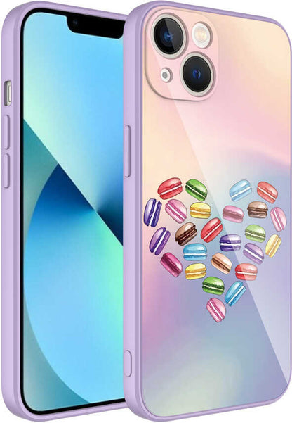 iPhone 13 Uyumlu Kamera Korumalı Desenli Sert Silikon Mnc Epoksi KAPAK-NO10