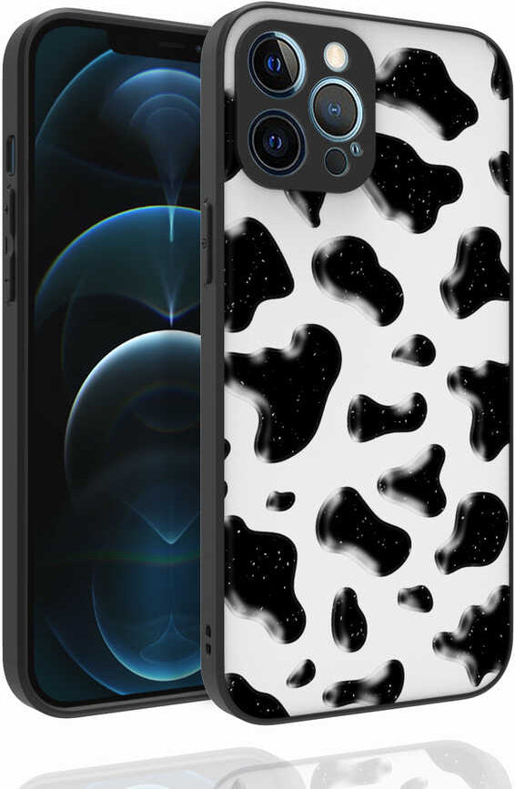 iPhone 12 Pro Max Uyumlu Desenli Kamera Korumalı Parlak Mnc Nora Kapak-No2