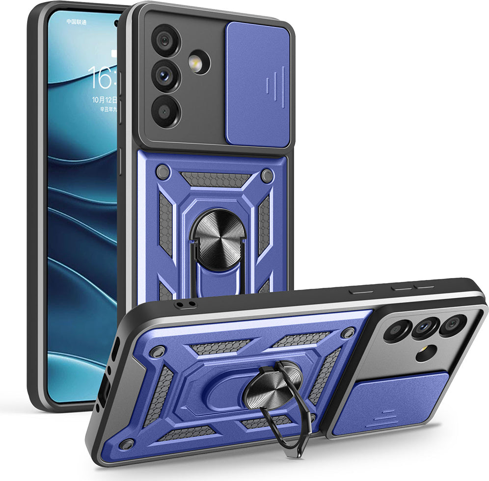 Galaxy A56 Kılıf Magnetik Standlı Kamera Korumalı Mnc Sürgülü Vega Kapak -115440