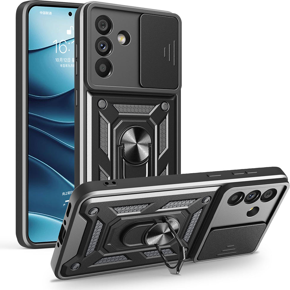 Galaxy A56 Kılıf Magnetik Standlı Kamera Korumalı Mnc Sürgülü Vega Kapak -115440