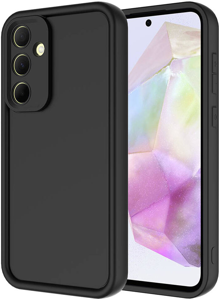 Galaxy A55 Kılıf Kamera Korumalı Mnc Ananas Kapak-Siyah