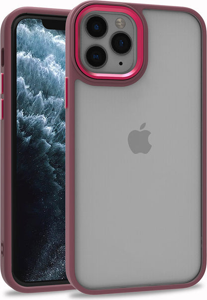 iPhone 11 Pro Kılıf Mnc Flora Kapak-Kırmızı