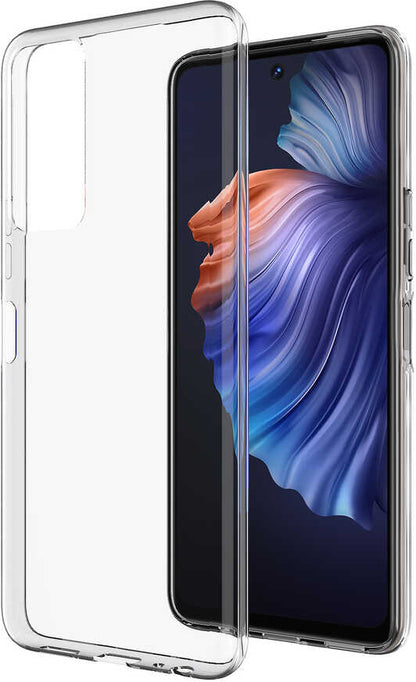 Tecno Camon 18 Kılıf Mnc Süper Silikon Kapak-Renksiz
