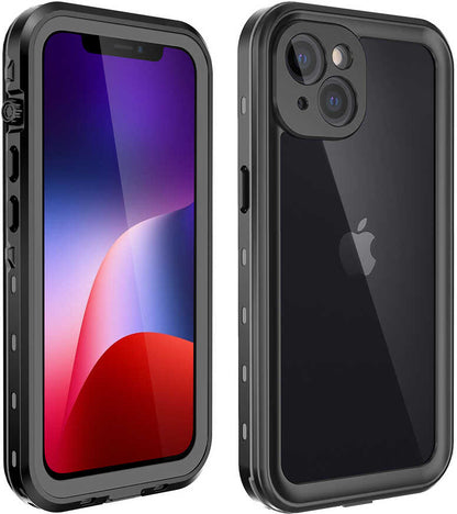 iPhone 13 Mini Uyumlu 1-1 Su Geçirmez Kılıf-Siyah